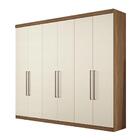 Guarda Roupa Casal 6 Portas E 4 Gavetas C/ Pés Versalhes Jato