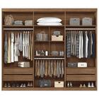Guarda Roupa Casal 6 Portas E 4 Gavetas C/ Pés Versalhes Jato