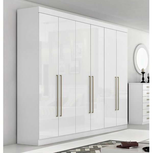 Guarda Roupa Casal 6 Portas E 4 Gavetas Castellaro Lopas