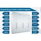 Guarda Roupa Casal 6 Portas E 4 Gavetas Imaginare Branco - Sa