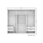 Guarda Roupa Casal 6 Portas E 4 Gavetas Imaginare Branco - Sa