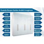 Guarda Roupa Casal 6 Portas E 4 Gavetas Imaginare Branco - Sa