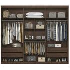 Guarda Roupa Casal 6 Portas E 4 Gavetas Versalhes Ébano - San