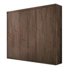 Guarda Roupa Casal 6 Portas E 4 Gavetas Versalhes Ébano - San