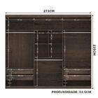 Guarda Roupa Casal 6 Portas E 4 Gavetas Versalhes Ébano - San