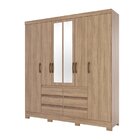Guarda-roupa Casal 6 Portas E 6 Gavetas Com Espelho B355 Jequ