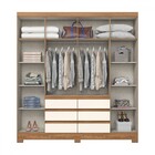 Guarda Roupa Casal 6 Portas E 6 Gavetas Com Espelho B355 Natu