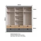 Guarda Roupa Casal 6 Portas E 6 Gavetas Ph1734 Grafite/cedro