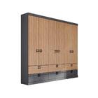 Guarda Roupa Casal 6 Portas E 6 Gavetas Ph1734 Grafite/cedro