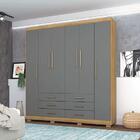 Guarda-roupa Casal 6 Portas E 6 Gavetas Premium Para Quarto