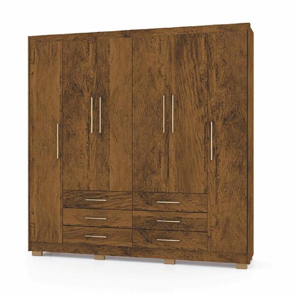 Guarda-roupa Casal 6 Portas E 6 Gavetas Premium Para Quarto