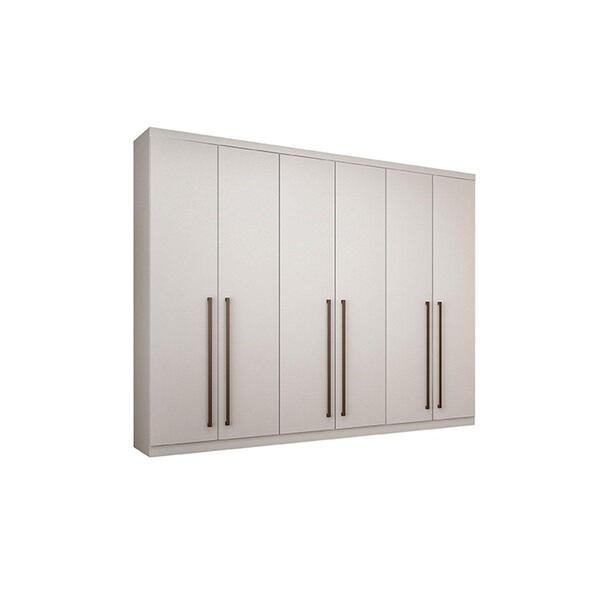 Guarda Roupa Casal 6 Portas E 8 Gavetas Kratos Plus Branco -