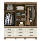 Guarda Roupa Casal 6 Portas E 9 Gavetas Star 6.9 Com Espelho