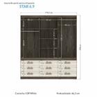 Guarda Roupa Casal 6 Portas E 9 Gavetas Star 6.9 - Santos And