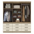 Guarda Roupa Casal 6 Portas E 9 Gavetas Star 6.9 - Santos And