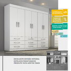 Guarda Roupa Casal 6 Portas E 9 Gavetas Trade Novo Horizonte
