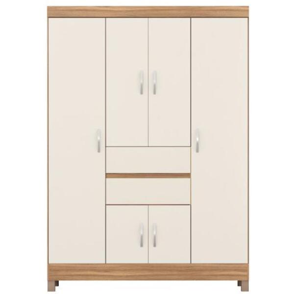 Guarda Roupa Casal 6 Portas Ecom Ll 62020 Amendola Off White