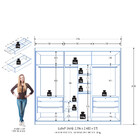 Guarda Roupa Casal 6 Portas Em Mdf Colossal Zanzini