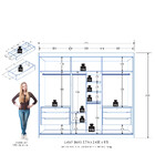 Guarda Roupa Casal 6 Portas Em Mdf Colossal Zanzini