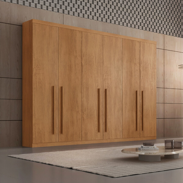 Guarda Roupa Casal 6 Portas Em Mdf Pernambuco Rufato