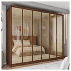 Guarda Roupa Casal 6 Portas Espelho 6 Gavetas Marrom Reflecta