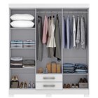 Guarda-roupa Casal 6 Portas Estonia Branco