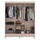 Guarda-roupa Casal 6 Portas Falco Yescasa Avena/grafito