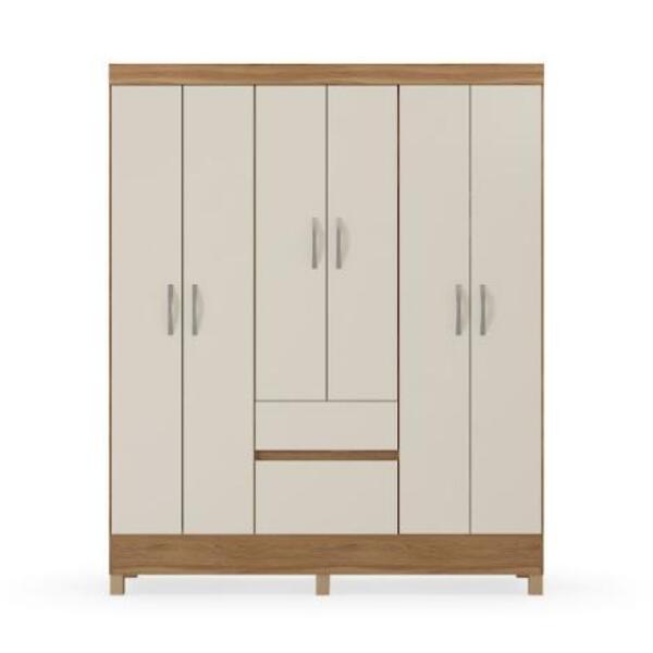 Guarda Roupa Casal 6 Portas Flash Ll Off White
