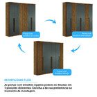 Guarda Roupa Casal 6 Portas Flex Buriti Santos Andirá