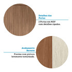 Guarda Roupa Casal 6 Portas Flex Com Espelho Buriti Santos An