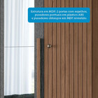 Guarda Roupa Casal 6 Portas Flex Com Espelho Buriti Santos An