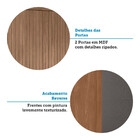 Guarda Roupa Casal 6 Portas Flex Com Espelho Buriti Santos An