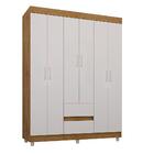 Guarda Roupa Casal 6 Portas Freijó Baunilha 620-96 Araplac