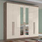 Guarda Roupa Casal 6 Portas Imaginare Castanha/off White - Sa