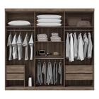 Guarda Roupa Casal 6 Portas Imaginare Castanha/off White - Sa
