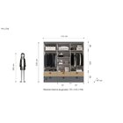 Guarda Roupa Casal 6 Portas Inglaterra  Grafite/cedro