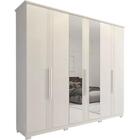 Guarda Roupa Casal 6 Portas Itaúnas Com Espelho Panan Móveis