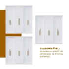 Guarda Roupa Casal 6 Portas Lugano Branco