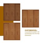 Guarda Roupa Casal 6 Portas Lugano Carvalho
