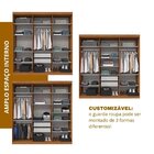 Guarda Roupa Casal 6 Portas Lugano Carvalho/fendi