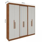 Guarda Roupa Casal 6 Portas Lugano Carvalho/off White