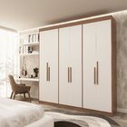 Guarda Roupa Casal 6 Portas Lugano Carvalho/off White