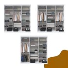 Guarda Roupa Casal 6 Portas Lugano Com Espelho Branco