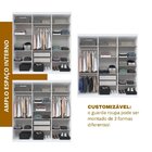 Guarda Roupa Casal 6 Portas Lugano Mdf Branco Ártico