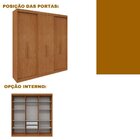Guarda Roupa Casal 6 Portas Lugano Mdf Carvalho Vermont