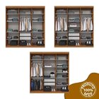 Guarda Roupa Casal 6 Portas Lugano Mdf Carvalho Vermont