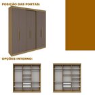 Guarda Roupa Casal 6 Portas Lugano Mdf Cedro/fendi