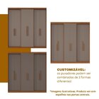 Guarda Roupa Casal 6 Portas Lugano Mdf Com Espelho Carvalho V