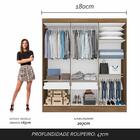 Guarda Roupa Casal 6 Portas Mariah Boreal/off White - Móveis