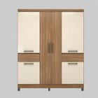 Guarda-roupa Casal 6 Portas Mauá Amendola Touch/off White